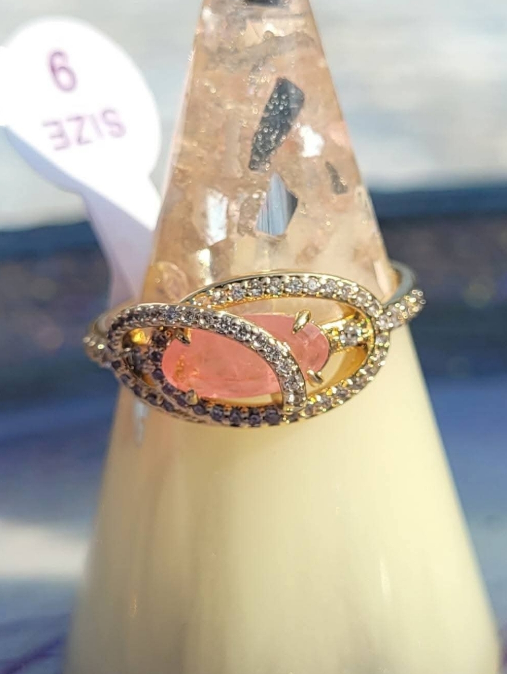 Rose Quartz Ring - Size 9